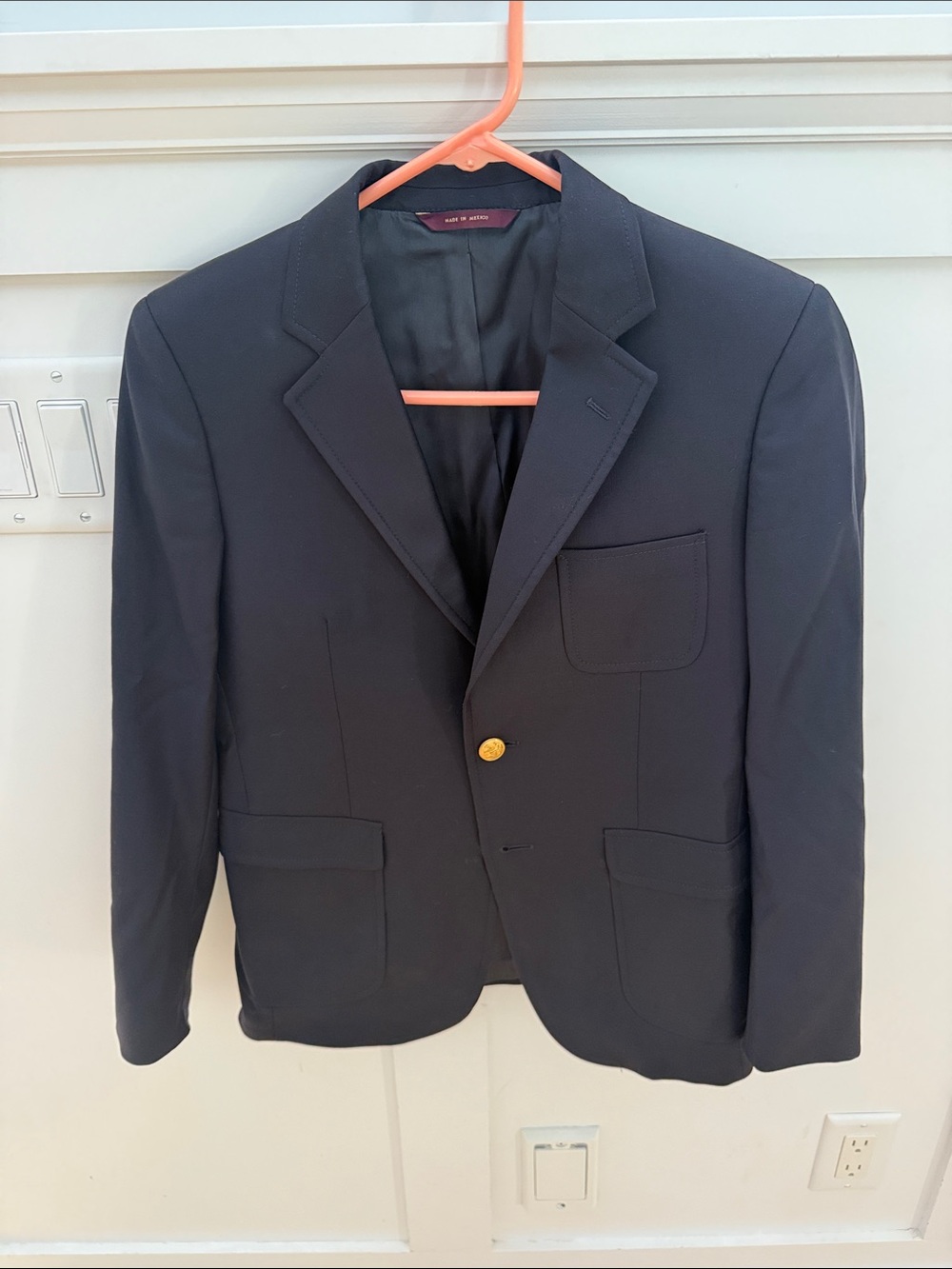 Brooks Brothers Navy Blazer with Gold Button